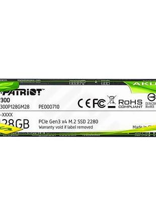 Ve твердотельный накопитель ssd patriot new version p300 128гб nvme m.2 2280 высокоскоростной ssd для n6w_ver