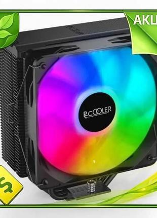 Ve кулер для процесора pccooler new version argb 120 мм для intel amd активне охолодження до 180 вт ба n6w_ver