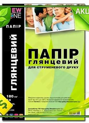 Ve фотопапір newtone глянсовий a4 new version 180 г/м2 50 арк для друку фото зображень папір для фотод n6w_ver