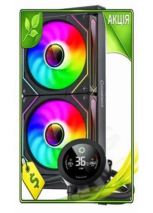 Ve система рідинного охолодження gamemax new version iceburg 240 digital чорна argb для процесора охол n6w_ver
