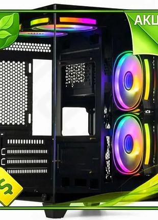 Ve корпус qube reef argb new version чорний minitower для microatx mini-itx з підсвічуванням argb і за n6w_ver
