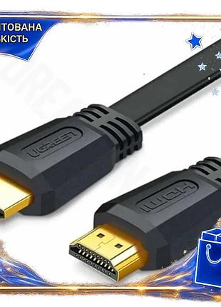 Dm кабель hdmi 1.5 специфікація 2.2 м ugreen v2.0 для телевізора монітора 4k 60 гц чорний відеокабель spe|lz