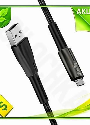 Ve кабель usb 2.0 am new version microusb 1 м colorway чорний для зарядки та передачі даних кабель-пер n6w_ver
