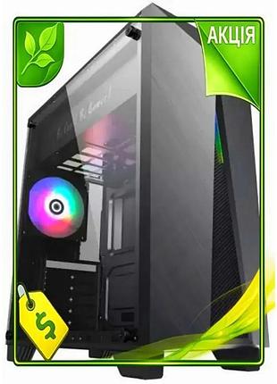 Ve корпус gamemax nova n6 new version black midi tower для пк atx micro atx mini itx з argb підсвічува n6w_ver