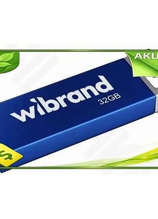 Ve флеш накопитель usb 32гб new version wibrand синий ударопрочный моноблок для хранения данных память n6w_ver
