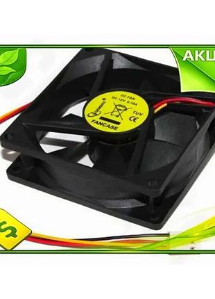 Ve вентилятор gembird 80х80 мм new version для корпуса 3-pin охлаждение пк тихий 27 дб n6w_ver