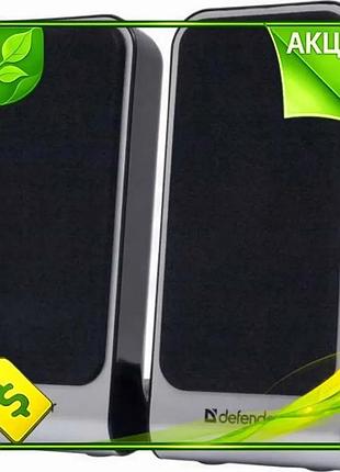 Ve колонки 2.0 defender черные new version usb акустическая система для пк с регулятором громкости и н n6w_ver