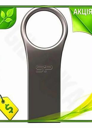 Ve флеш накопитель usb 64гб new version silicon power ударопрочный серый для хранения данных моноблок n6w_ver