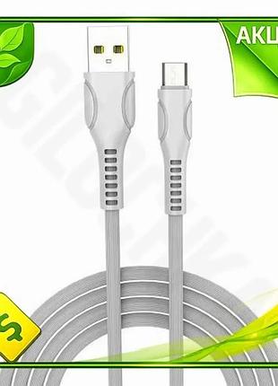 Ve кабель usb 2.0 am new version - microusb 1 м colorway білий зарядний кабель для смартфона і планшет n6w_ver