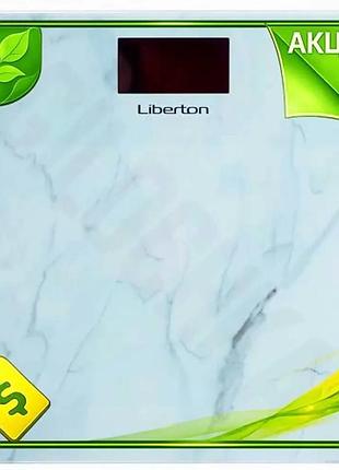 Ve весы напольные liberton электронные new version максимальный вес 180 кг, точность 50 г стеклянные с n6w_ver