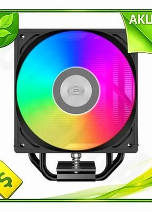 Ve кулер для процесора pccooler new version black argb активне охолодження для intel amd до 235 вт баш n6w_ver