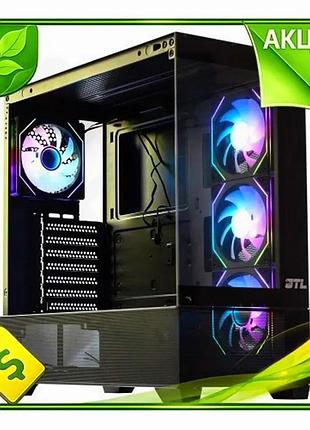 Ve корпус gtl gaming universe new version black midi tower для пк з argb вентиляторами та загартованим n6w_ver