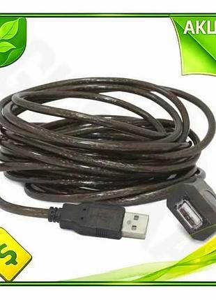 Ve кабель usb 2.0 am new version - usb af 10 м черный активный удлинитель для компьютера и периферии n6w_ver