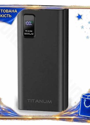 Dm універсальна мобільна батарея специфікація 2.2 30000 mah titanum чорна power bank з 4xusb type-c дл spe|lz