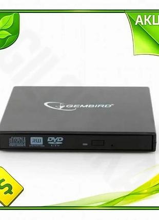 Ve зовнішній оптичний привід gembird new version dvd+/-rw usb 2.0 чорний для ноутбука записувач дисків n6w_ver
