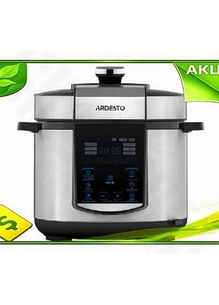 Ve мультиварка-скороварка ardesto 900вт 5л new version сенсорна з 22 програмами для приготування страв n6w_ver