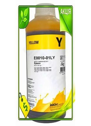 Ve чорнило inktec жовте водорозчинне new version 1 л для принтерів epson якісне чорнило для струменево n6w_ver