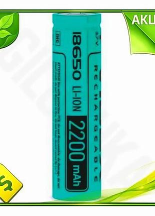 Ve акумулятор 18650 2200 mah new version videx li-ion 3.7v для електроніки батарея без захисту n6w_ver