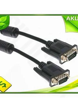 Ve кабель vga 1,8 м new version maxxter чорний для підключення пк до монітора відеокабель для відео си n6w_ver