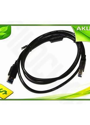 Ve кабель usb 2.0 am new version usb bm 1.5 м чорний atcom для комп'ютера підключення периферії з фери n6w_ver
