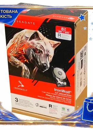 Dm жорсткий диск 3,5" специфікація 2.2 8тб seagate ironwolf sata 7200 об/хв для мережевого сховища нак spe|lz