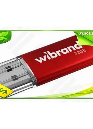 Ve флеш накопитель usb 32гб new version wibrand cougar красный для хранения данных моноблок usb 2.0 n6w_ver