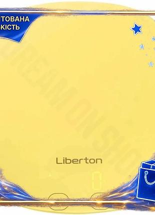 Dm кухонні ваги liberton специфікація 2.2 до 10 кг електронні жовті з сенсорним дисплеєм індикатор пер spe|lz