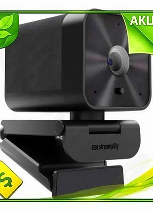 Ve веб-камера streamplify cam g new version черная 2560x1440 30 fps автофокус для общения видеосвязь n6w_ver
