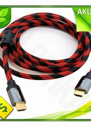 Ve кабель hdmi 3 м new version extradigital v2.0 чорний червоний для телевізора монітора відеопроектор n6w_ver