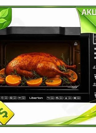 Ve электродуховка liberton 2000w 50л new version конвекционная с грилем для выпечки и запекания с подс n6w_ver