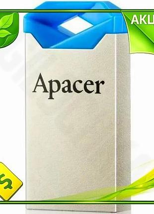 Ve флеш накопитель usb 64гб new version apacer компактный серебристый синий для хранения данных n6w_ver