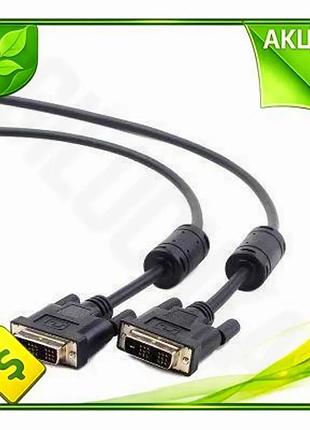 Ve кабель dvi-d (m) 5 new version м чорний viewcon для підключення монітора відеокабель для комп'ютера n6w_ver