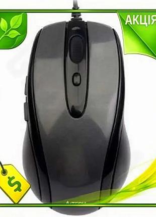 Ve мышь a4tech usb оптическая new version 1600 dpi эргономична для компьютера серого цвета v-track n6w_ver