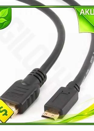 Ve кабель hdmi mini hdmi new version 1,8м cablexpert черный 4k 60 гц для телевизора монитора проекторо n6w_ver
