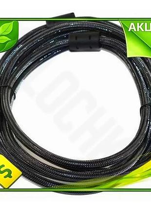 Ve кабель hdmi 3 м new version atcom v2.1 чорний з'єднувальний шнур для телевізора та комп'ютера n6w_ver