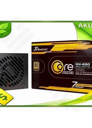 Ve блок питания 650 вт new version seasonic модульный 80 plus gold для пк стабильное питание надежный n6w_ver