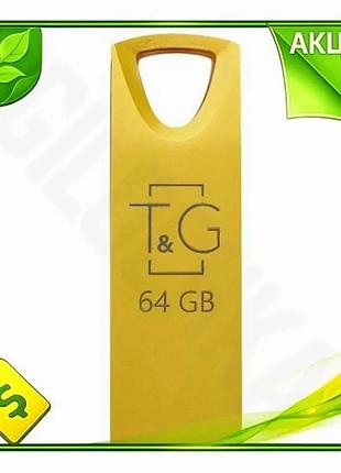Ve флеш накопитель usb 64gb new version tg металл золотой ударопрочный моноблок для хранения данных пе n6w_ver