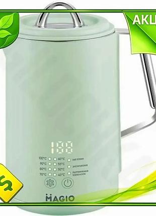 Ve электрочайник magio 1500w 1.5л new version дисковый с терморегуляцией для чая и кофе сенсорный дисп n6w_ver