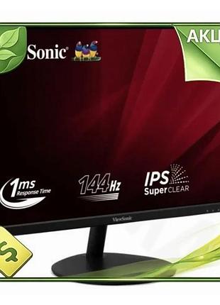 Ve монітор 23.8 дюйми viewsonic new version ips full hd 1920x1080 144 гц для комп'ютера ігровий диспле n6w_ver