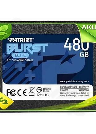 Ve твердотельный накопитель ssd 480 new version гб patriot burst elite sata3 2,5 дюйма скорость 450 мб n6w_ver