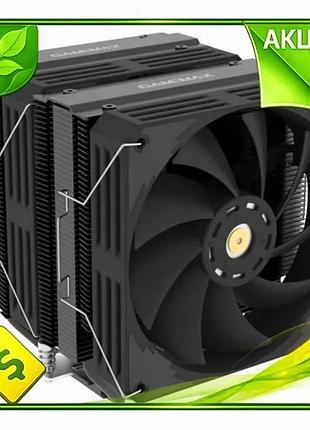Ve кулер для процесора gamemax new version 2x120 мм чорний активне охолодження для intel amd до 250 вт n6w_ver