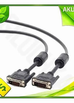Ve кабель dvi-d (m) 4.5 new version м cablexpert чорний для підключення монітора комп'ютера відеокабел n6w_ver
