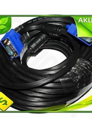 Ve кабель vga(m) - vga(m) new version 15 м черный видео кабель для монитора проектора подключения пк н n6w_ver