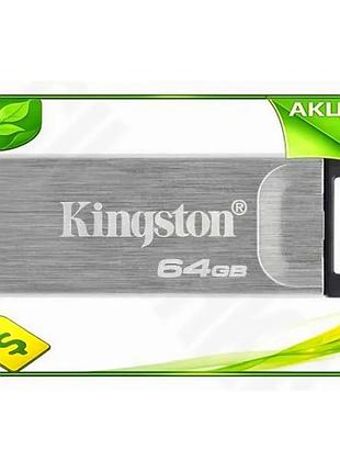 Ve флеш накопитель usb 64гб new version kingston kyson серебристый быстрый накопитель для хранения дан n6w_ver