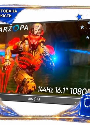 Dm монітор 16.1 дюйма специфікація 2.2 arzopa портативний ігровий дисплей 144 гц ips для ноутбука з us spe|lz
