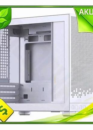 Ve корпус jonsbo d32 std new version white mini tower для micro atx mini itx з бічною панеллю зі скла n6w_ver
