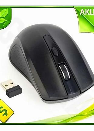 Ve бездротова миша gembird 1600 new version dpi чорна оптична миша для пк з usb живленням від батарейо n6w_ver