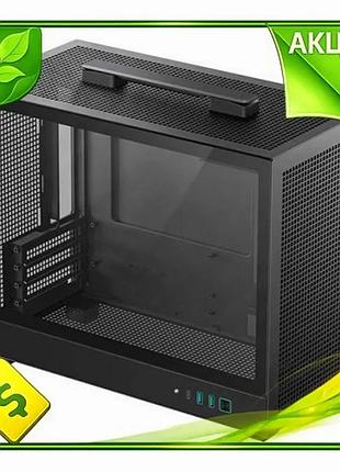 Ve корпус deepcool ch160 plus new version black mini tower для пк microatx mini itx з бічною панеллю с n6w_ver