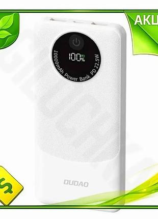 Ve универсальная мобильная батарея 10000 new version mah dudao 22.5 вт с цифровым дисплеем для зарядки n6w_ver