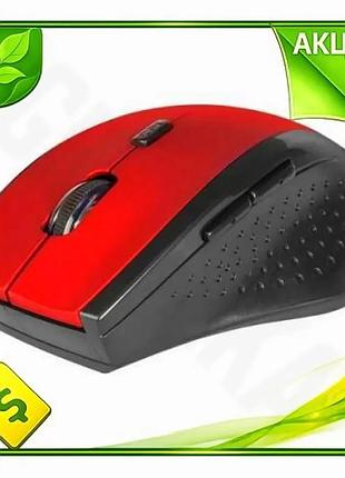 Ve бездротова миша defender accura new version оптична 800/1200/1600 dpi для пк червона чорна 6 кнопок n6w_ver